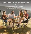 Folding Outdoor Chair & Portable Bag, Camping Chair Equipment for Hiking Backpacking Sport Soccer Beach, Sturdy Camp Chair Made from Aircraft Aluminium Premium Nylon, Supports 400 Lbs