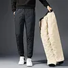 Pantalon de surv&ecirc;tement doubl&eacute; en polaire douce avec cordon de serrage