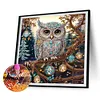 (US Local)4pack Xmas Owl-Special Shaped Diamond Painting Kit(30x30cm)