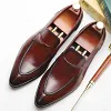 Mens formal genuine leather loafers designer