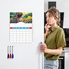 Special Shaped Garden Girl 5D DIY Diamond Painting Monthly Planner Kit