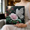 (Pre-Framed)Butterfly-Special Shape Diamond Painting Kit(25x25cm)