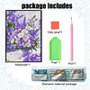 (US Local)5D DIY Flower Diamond Art Painting Notebook Kit Crystal Notepad Sketchbook Gifts