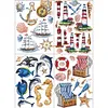 4pcs/set 5D DIY Diamond Painting Sea Stickers Handmade Art Craft Kits