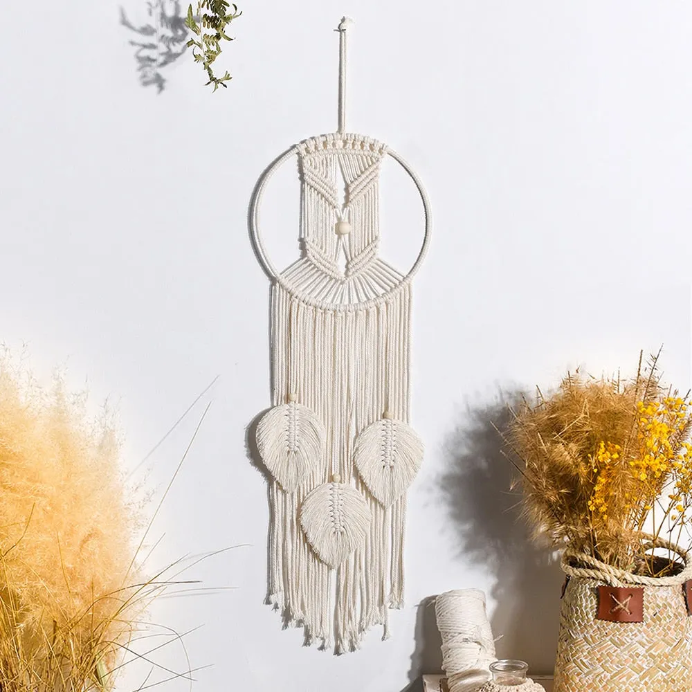 Macrame Wall Hanging Boho Home Decor Macrame Dream Catcher Christmas Room Decoration Living Room Bedroom Decor Wedding Party