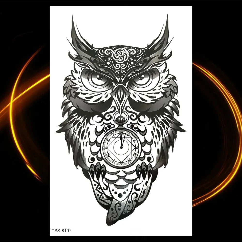 Sdrawing Skeleton Fake Temporary Tattoos For Women Men Green Snake Rose Daisy Flower Tattoo Scorpion King Body Thigh Waterproof Tatoo