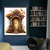 >SALE<Full Embroidery Cotton Thread 11CT Print Floral Mushroom Hut Cross Stitch50x60cm