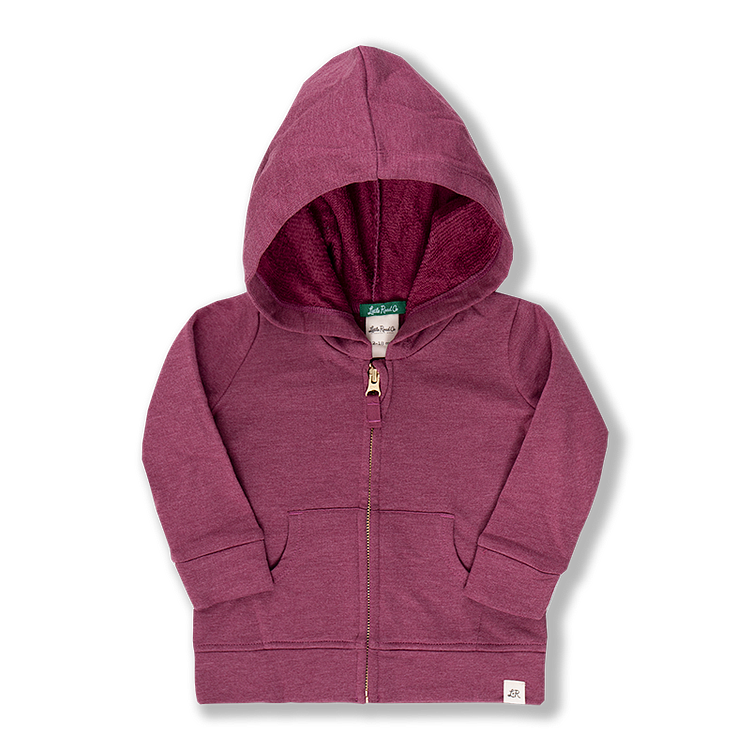 Raspberry Zip Hoodie