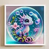 Crystal Ball Zodiac Sign Dragon - 11CT Stamped Cross Stitch - 40*40cm