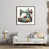 (Stamped/Counted) Retro Floral Sewing Machine - 14CT/18CT Cross Stitch 40*40cm/15.75*15.75in