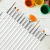 15Pcs  Professional Nail Art Painting Drawing Brush Pen (White)