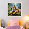 Tiger - 11CT Stamped Cross Stitch - 40*40cm - Animal