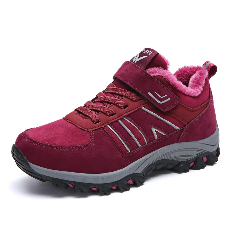 VEAMORS Outdoor Men Women Hiking Shoes Breathable Sneakers Anti-Slip Trekking Shoes Couples Mountain Climbing Footwear Unisex