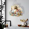 >SALE<Acrylic Jesus Easter Egg Single-Sided 5D DIY Diamond Painting Hanging Pendant