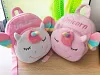 Baby Girls 3D Unicorn Backpacks Cute Plush School Bags