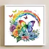 Butterfly And Rainbow - 18CT Stamped Cross Stitch 25*25cm/9.84*9.84in