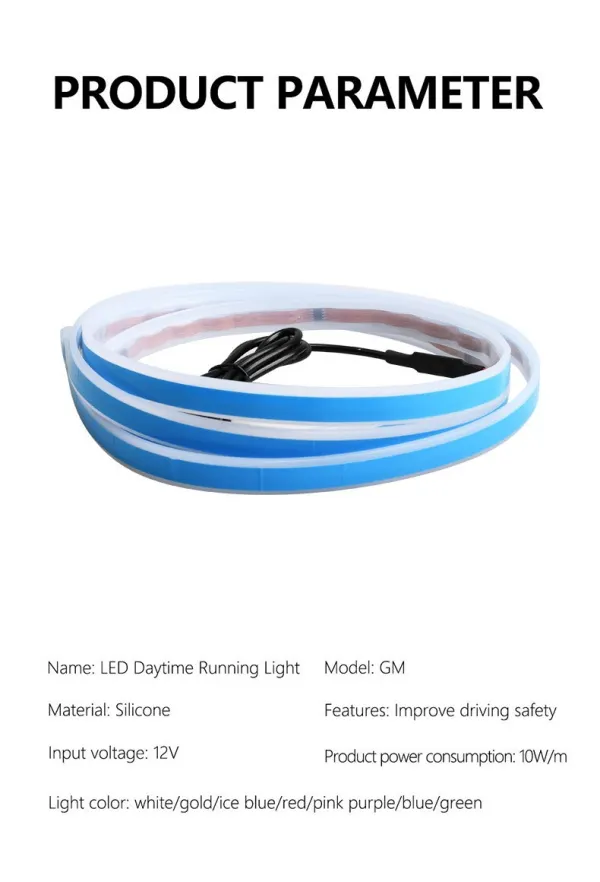 12v Start Scanning Car Hood Light Strip Waterproof Car DIY Neon Through Light