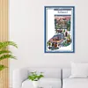 Happy Stocking -16CT Stamped Cross Stitch Kit(32*48cm)