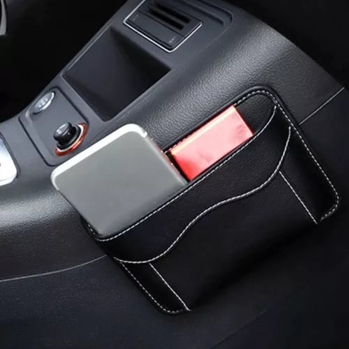Dronehint 1Pc Black Car Storage Bag Pocket Phone Holder Organizer Parts For Cell Phone Key (For: Acura) Parts