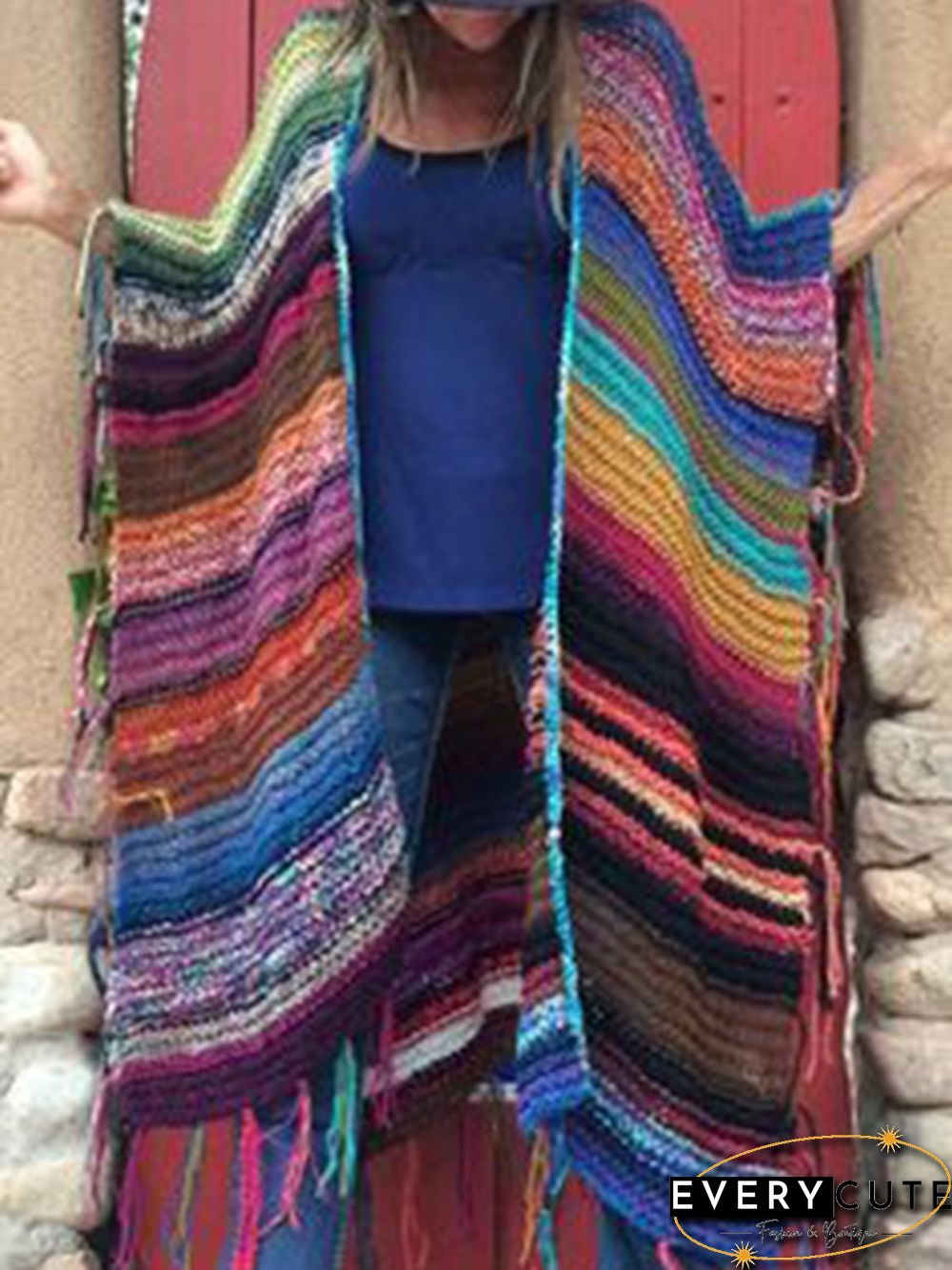 Tribal Stripes Casual Outerwear