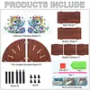 DIY Diamond Painting Kit Triangle Shaped Organizer Box Wooden Storage Box