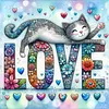 Diamond Painting-DIY Full Round Drill Must Love Cat