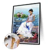 【Limited Stock Sale】(Big Size)White Beauty-Paint by Numbers Acrylic Painting 50*60CM
