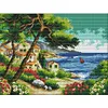 Seaside - 14CT Stamped Cross Stitch Kit(36x29cm)