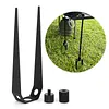 1Pcs Ground Anchor Pegs Stainless Steel U Pegs for Camping Tents (holder base)