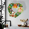 DIY Special Shaped Diamond Painting Wall Decor Wreath Hanging Kit(Love Snowman Cookie Man)