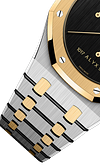 Silver Gold 904L Steel Black Dial - Watches - 41mm