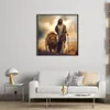 Jesus Lion-11CT Stamped Cross Stitch 40*40cm