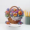 (US Local)Flower Double Sided Effect Table Top Diamond Painting Desktop Ornaments Kit(Phalaenopsis)