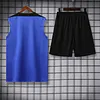 2025/2026 Barcelona Pre-Match Training Blue Vest+Shorts Football1:1 Thai Quality