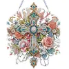 DIY Double Sided Special Shaped Gorgeous Cross Hanging Diamond Art Kits Decor