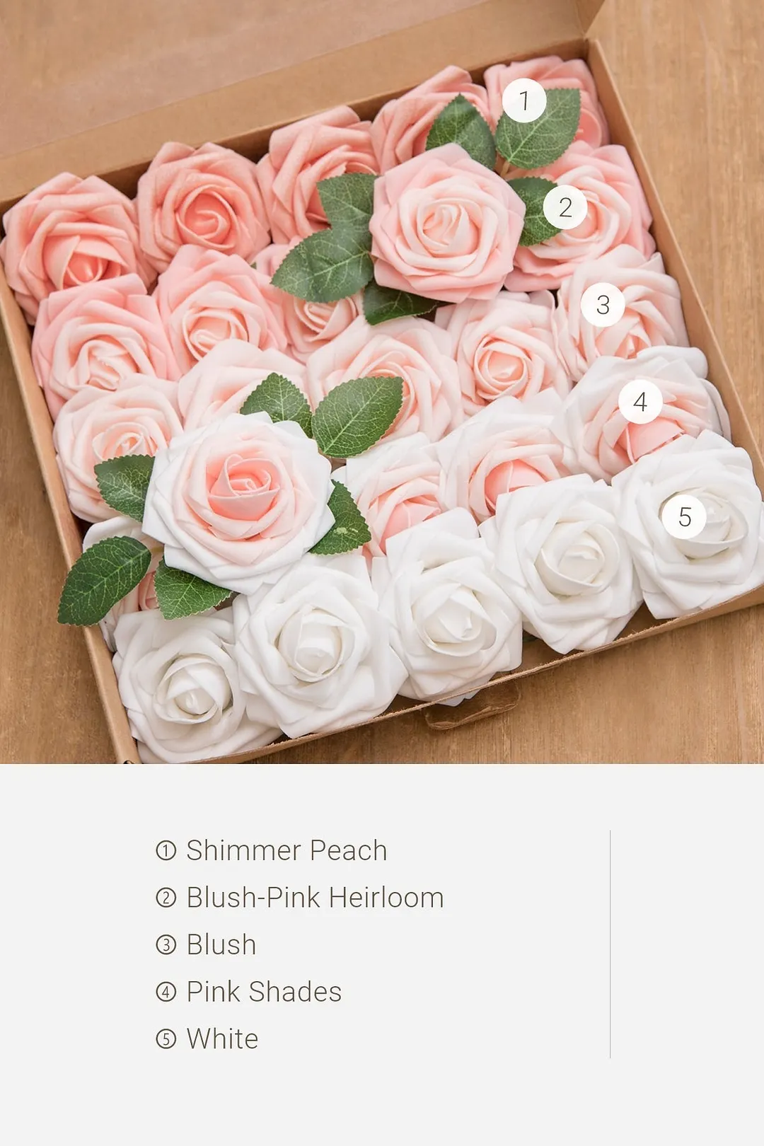 3" Foam Rose with Stem - 56 Colors
