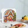 Acrylic Christmas House Diamond Painting Paper Towel Napkin Holder for Art Crafts