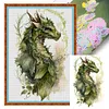 (Big Size) Dragon - 11CT Stamped Cross Stitch 50*70cm/19.69*27.56in