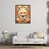 Fox in the Flower - Round AB Drills Diamond Painting(45x55cm)