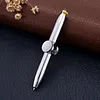 Fidget Gyro LED Light Luminous Pen Decompression Pen Metal Pen Multifunctional Student Ballpoint Pen Anti-Stress Anxiety Gift Pen