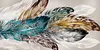 (Multi-Style Round) （Big Size） Feather Flower Leaves - Full Diamond Painting 80*40cm