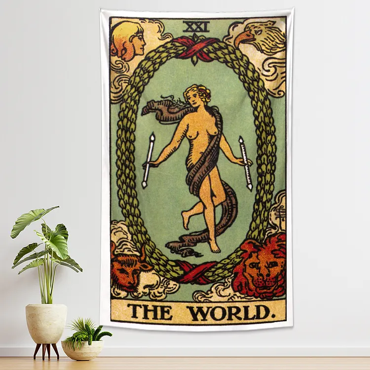 The World Tarot Tapestry Wall Hanging