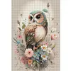Flower Owl-11CT Stamped Cross Stitch 40*60cm(Big Size)