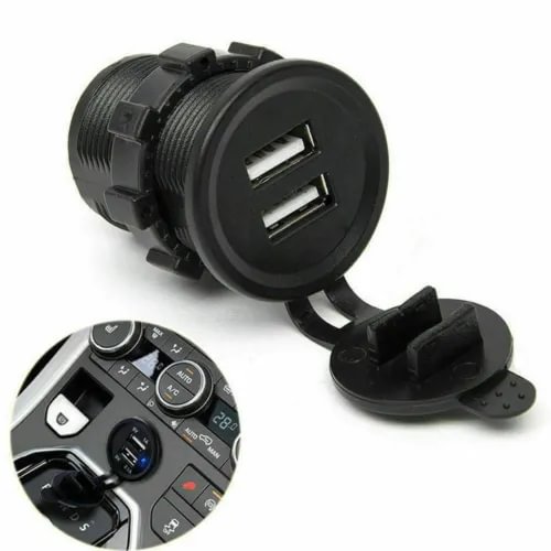 Dronehint 1x Dual USB Car Cigarette Lighter Socket Charger Power Adapter Outlet Parts Tool (For: Acura) Parts