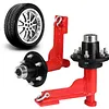 [US Local Warehouse] 2 Set of Shipping Container Wheel 6-Lug Kit with Ratchet Tie Container Wheel Kit 22000LBS Capacity Shipping Containers Axles for Moving 20ft-40ft Empty Containers