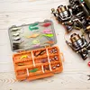 63pcs Fishing Lures Kit Soft and Hard Bait Set with Tackle Box Fishing Lures Set