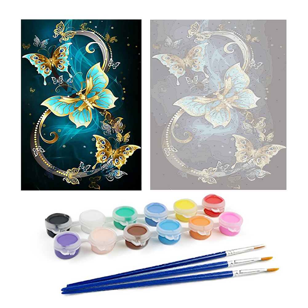 Butterfly-Paint by Numbers-30*40cm/40*50cm