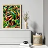 Green Girl Painting-11CT Stamped/Counted Cross Stitch 40*55cm/15.75*21.65in