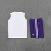 2025/2026 Real Madrid Pre-Match Training White Vest+Shorts Football1:1 Thai Quality