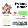 Diamond Painting Wooden Christmas House Desktop Decor Ornaments